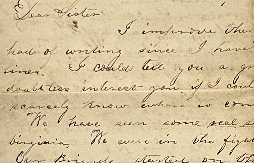 Dramatic Confederate letter home, Seven Days Battle